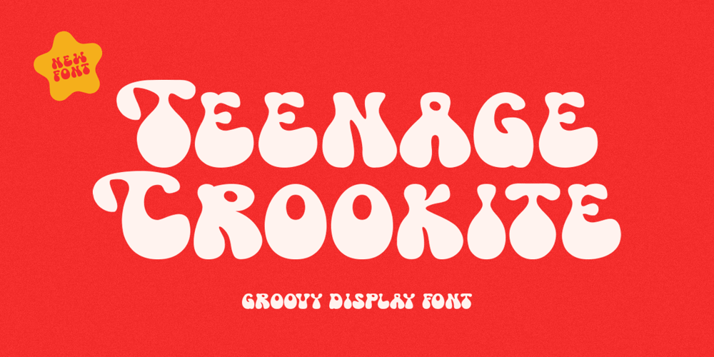 Teenage Crookite font