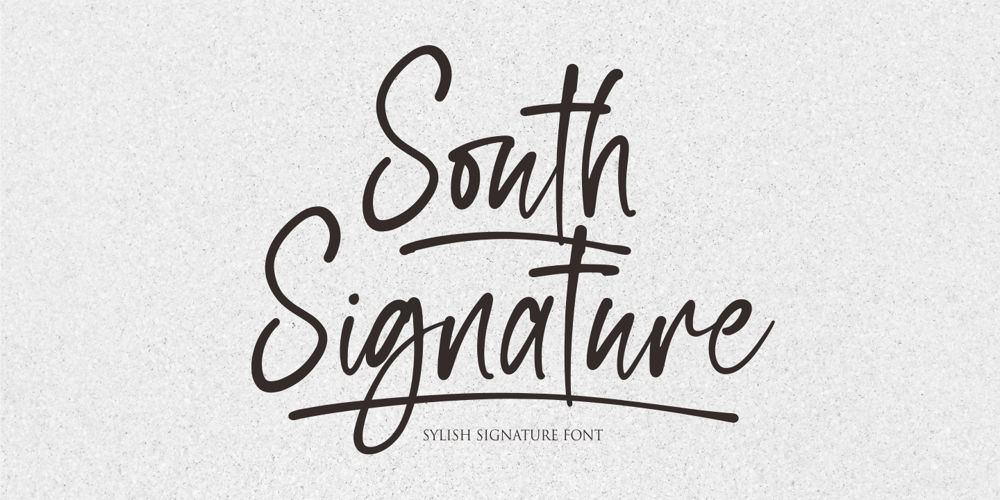 South Signature font