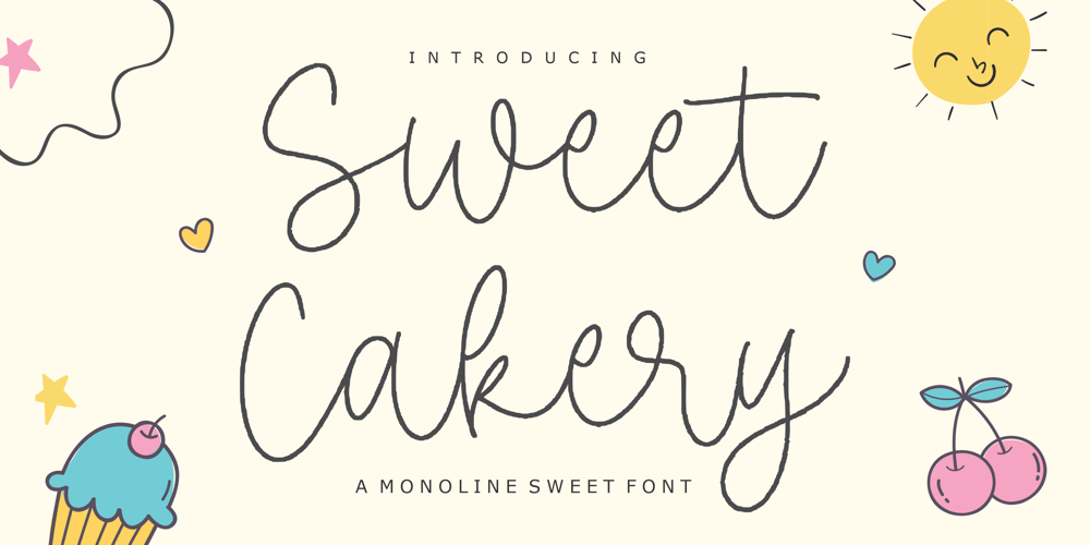 Sweet Cakery font