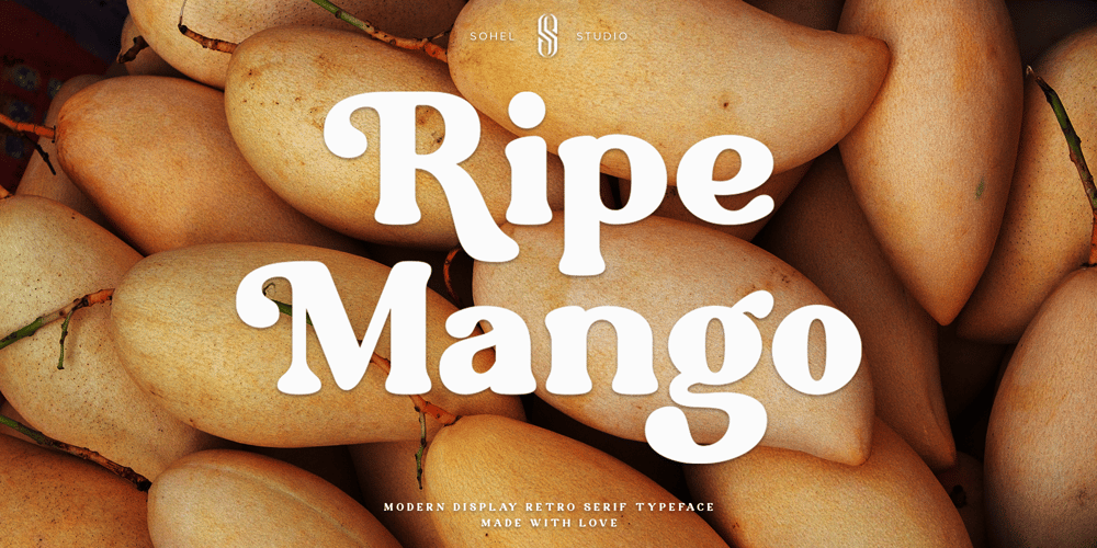 Ripe Mango font