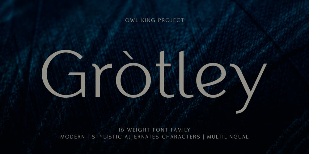Grotley font