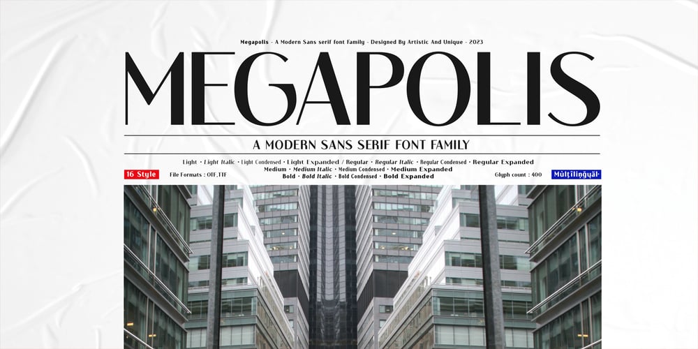 Megapolis font