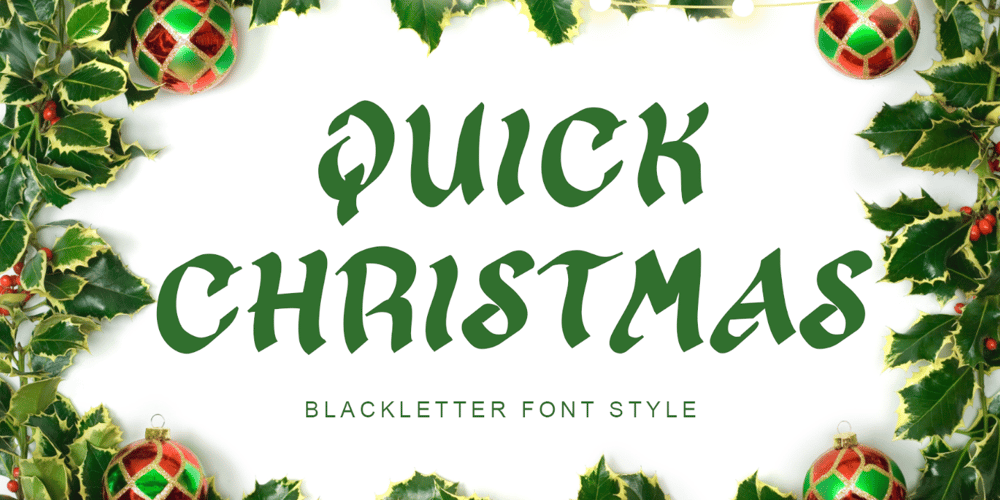 Quick Christmas font