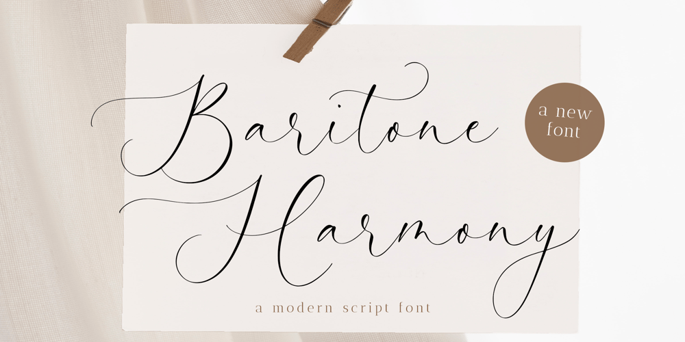 Baritone Harmony font