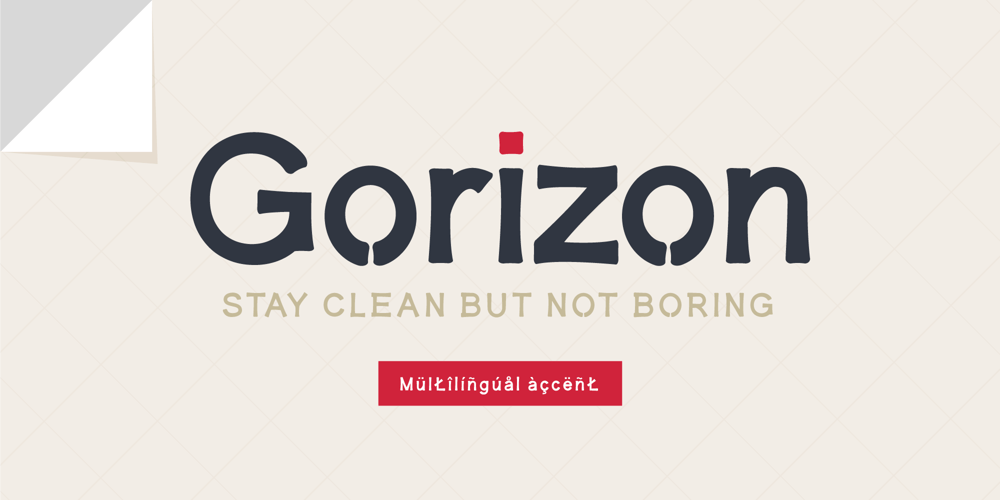 Gorizon font