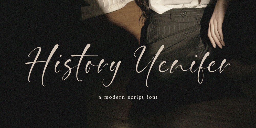 History Yenifer font