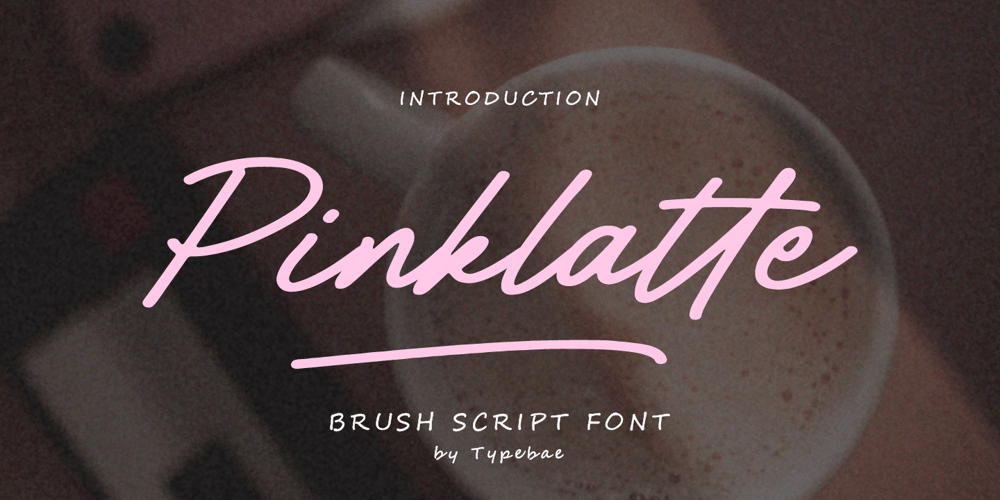 Pinklatte font