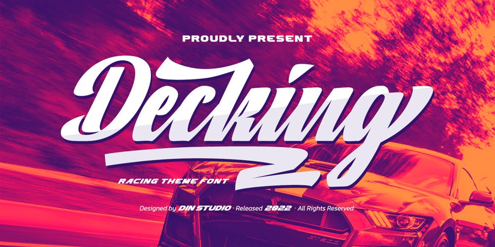 Decking font