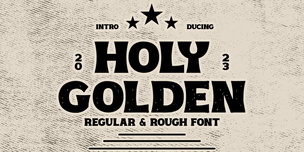 Holy Golden font