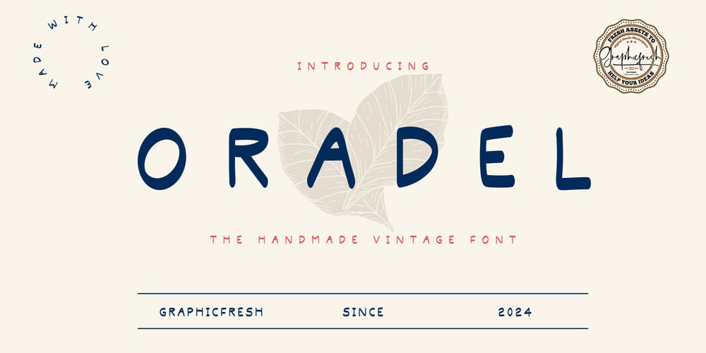 Oradel font