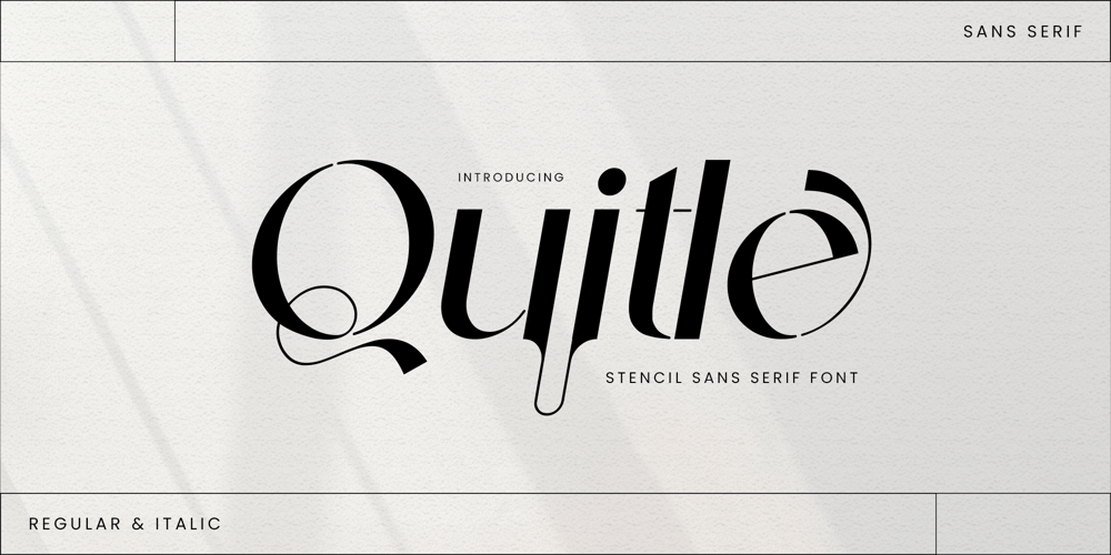 Quitle font