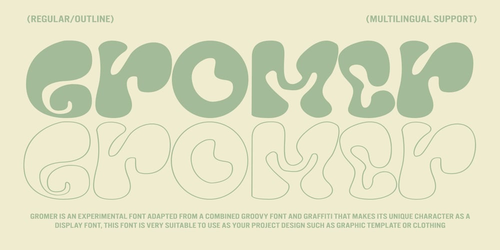 Gromer font