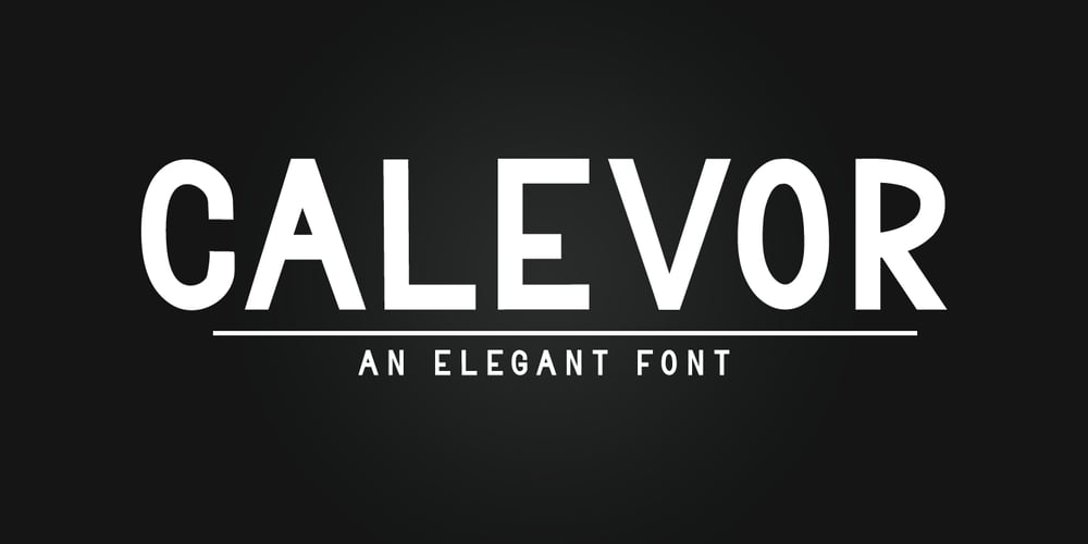 Calevor font