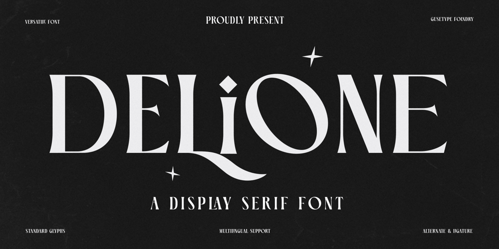 Delione font