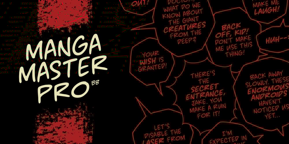 Manga Master Pro BB font