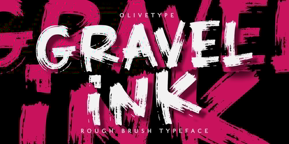 Gravel Ink font