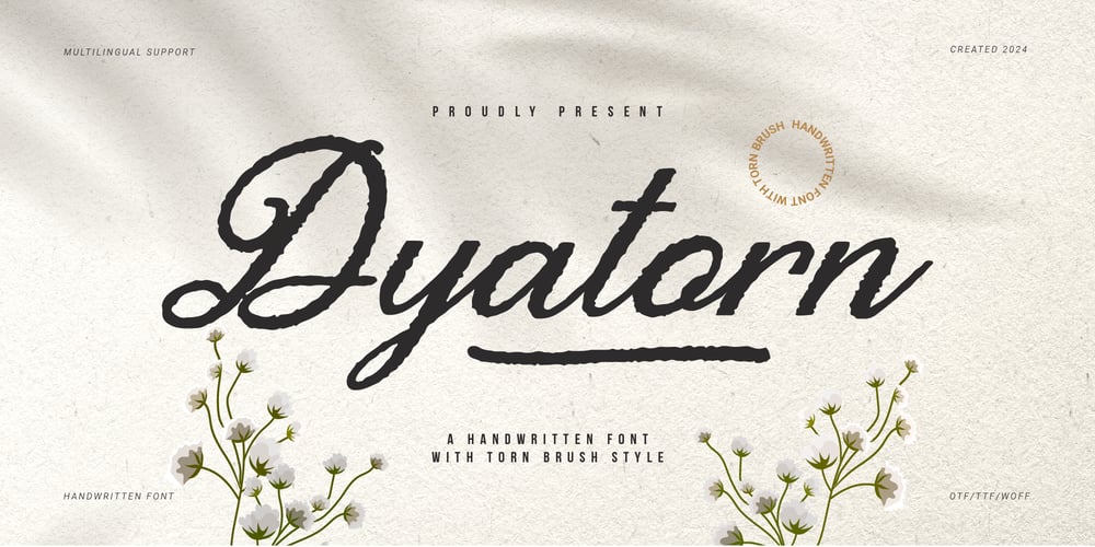 Dyatorn font