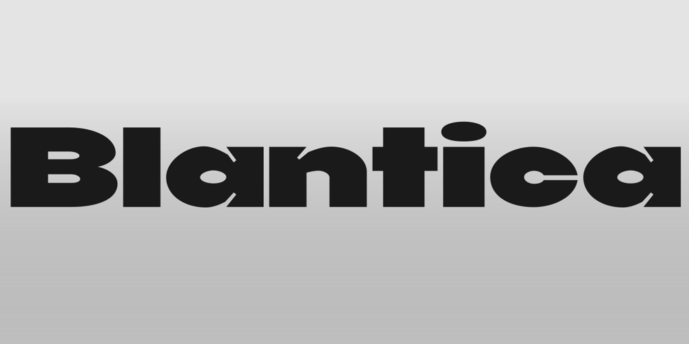 Blantica font