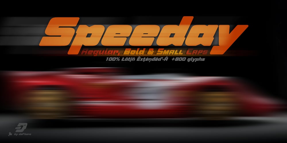 Speeday font