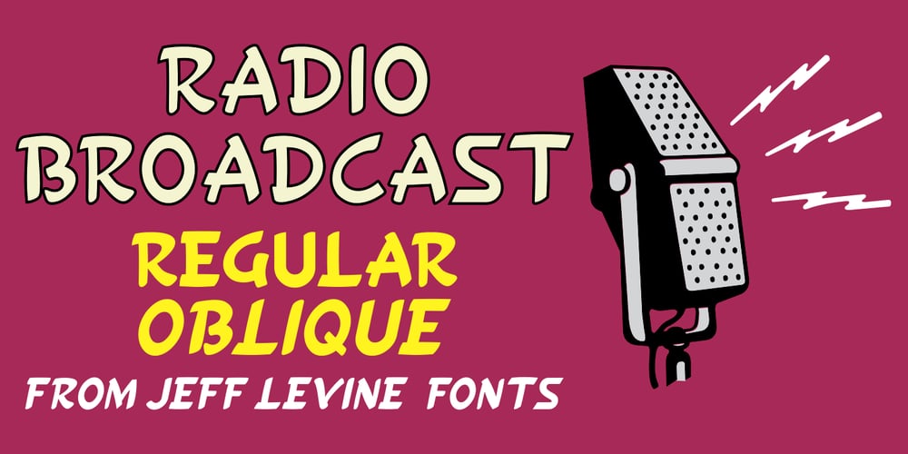 Radio Broadcast JNL font