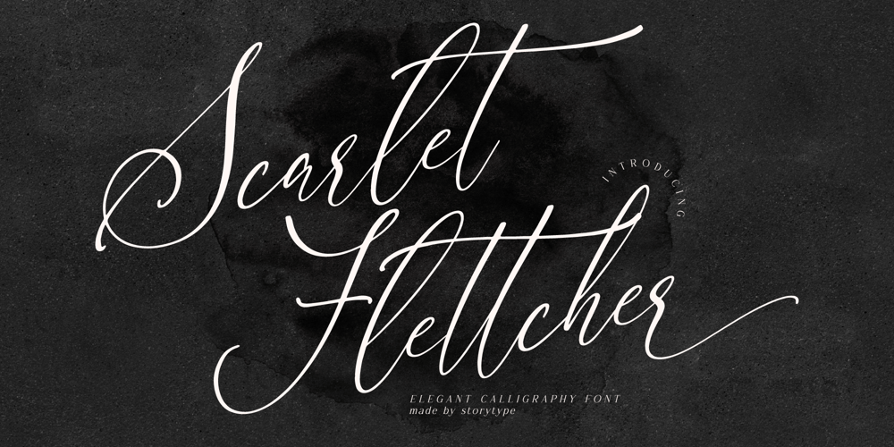 Scarlet Flettcher font