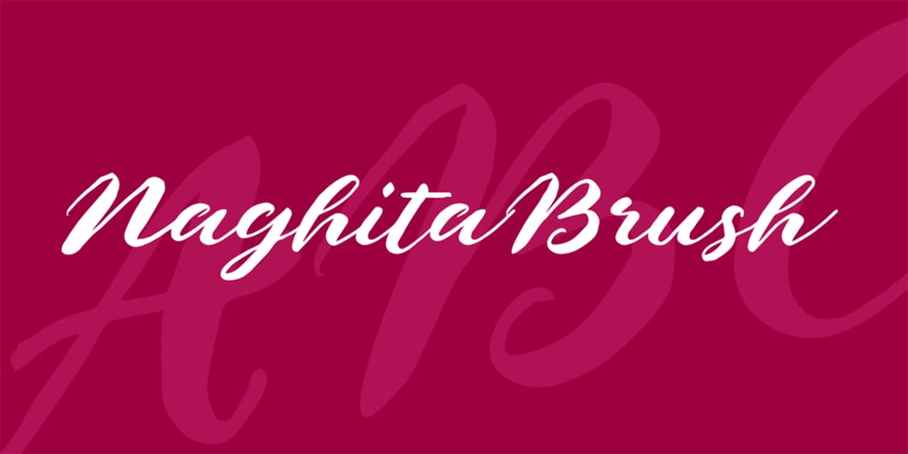Naghita Brush font