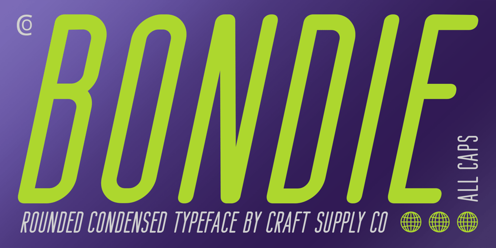 Bondie Rounded font