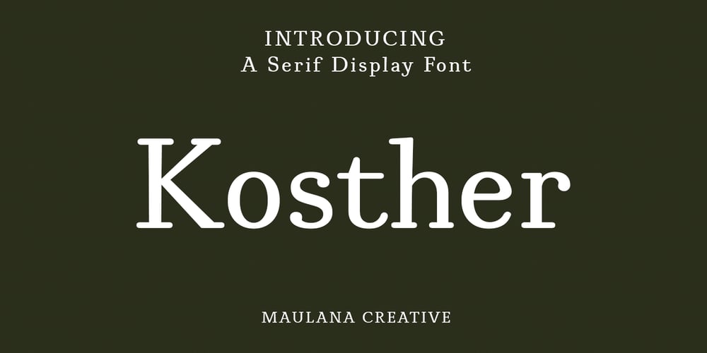 MC Kosther font