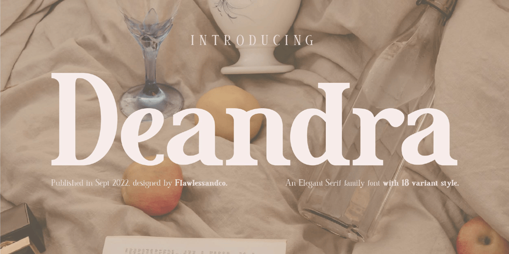 Deandra font