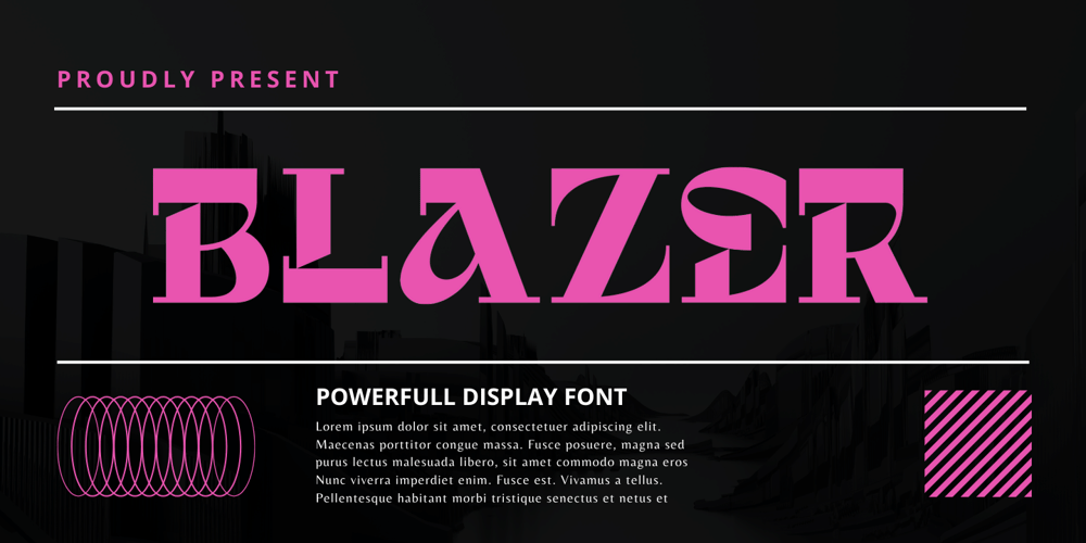Blazer font