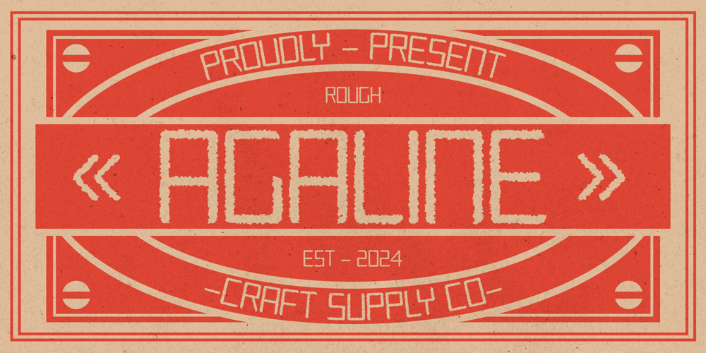 Agaline Rough font