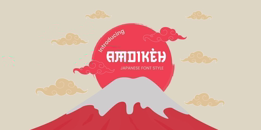 Amoikeh Japanese Font font