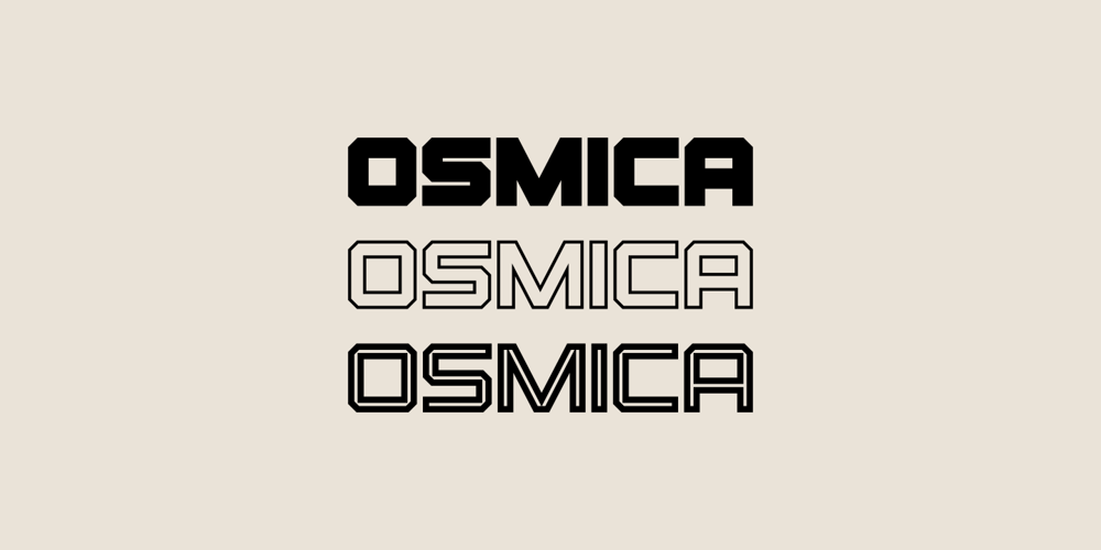 Osmica font