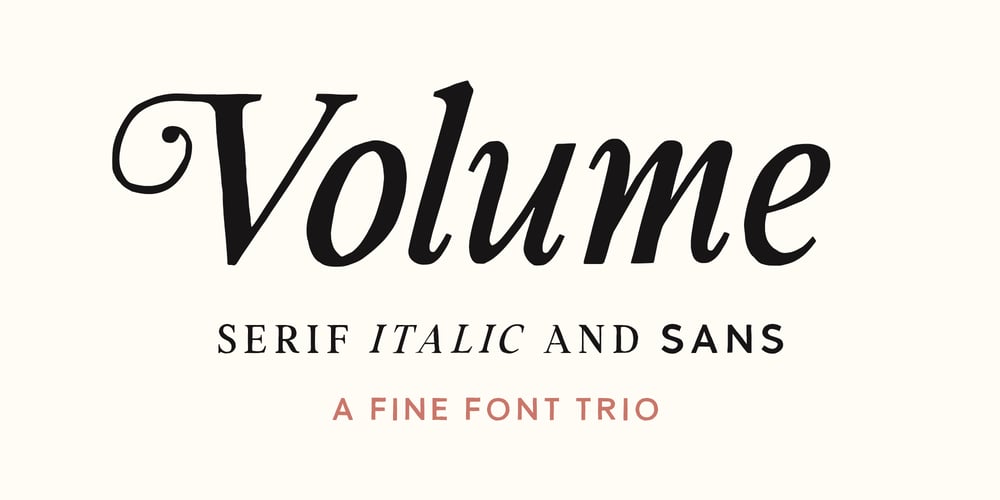 Volume TC font