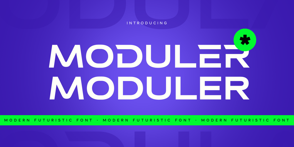 Moduler font