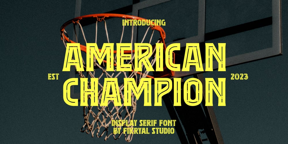 American Champion font