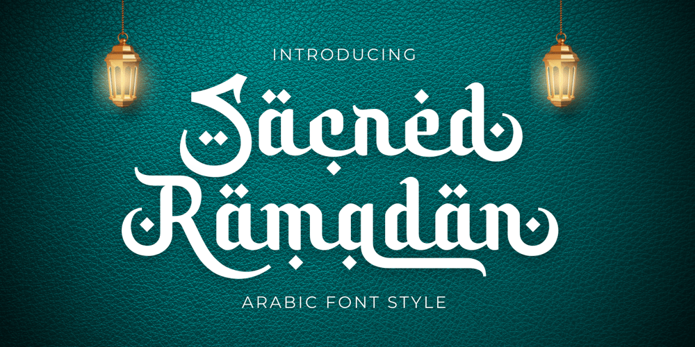 Sacred Ramadhan font