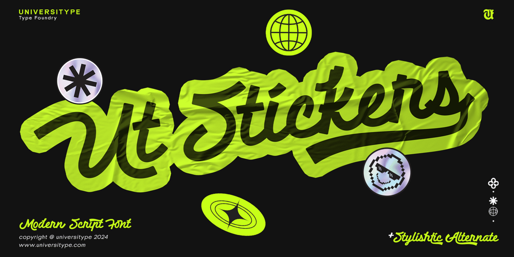UT Stickers font