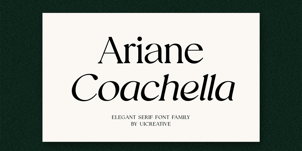 Ariane Coachella font
