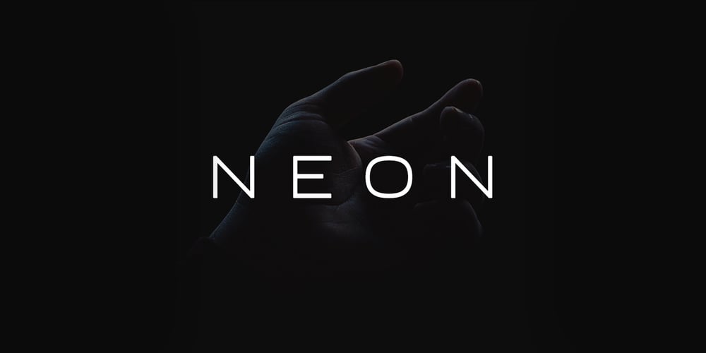 Neon font