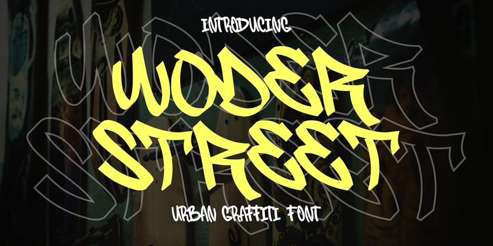 Woder Street font