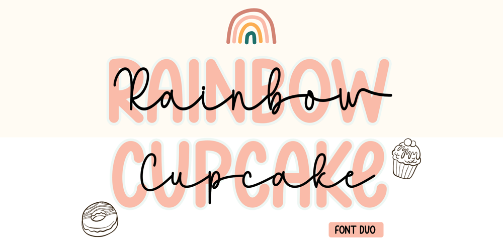 Rainbow Cupcake font