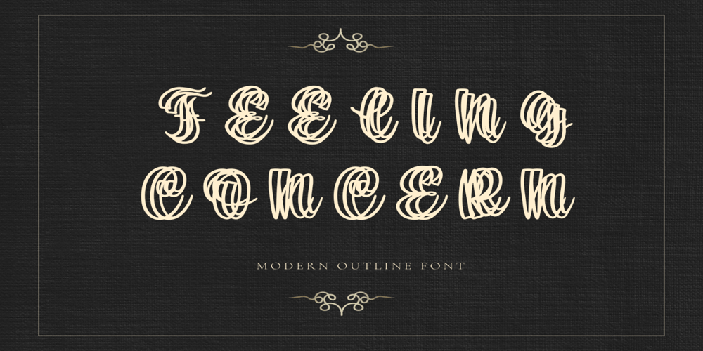 Feeling Concern font