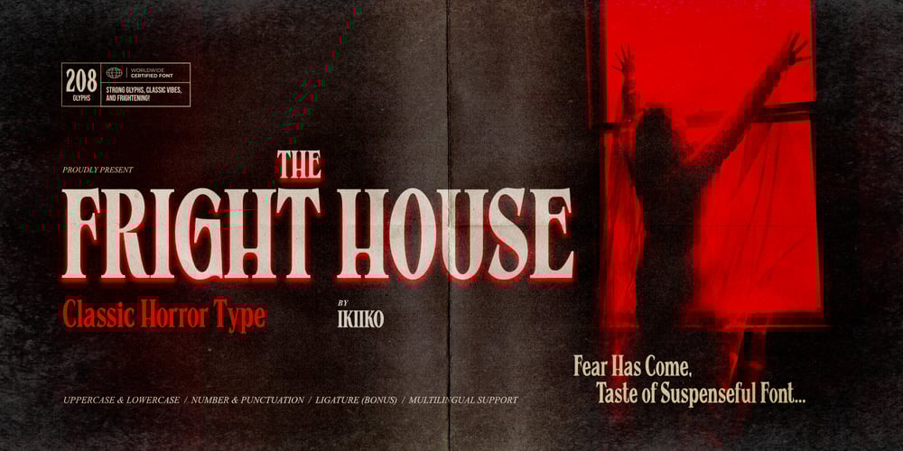 The Fright House font