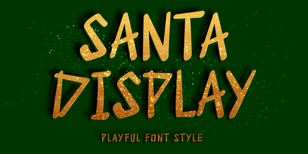 Santa Display font