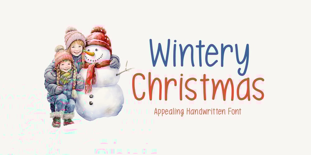Wintery Christmas font