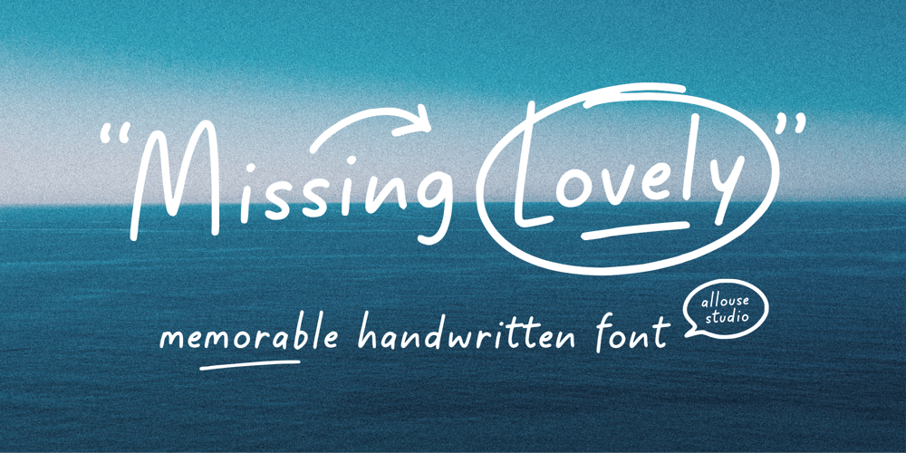 Missing Lovely font