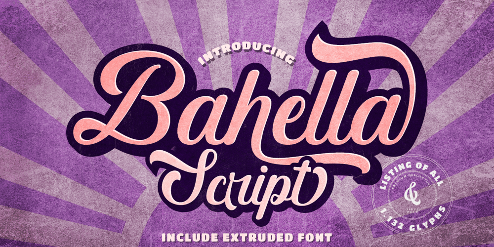 Bahella Script font