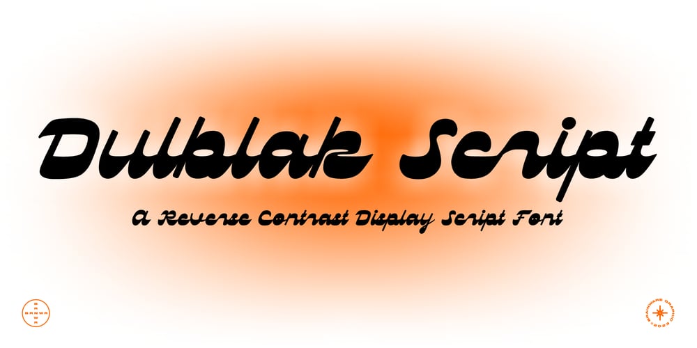 Dulblak Script font