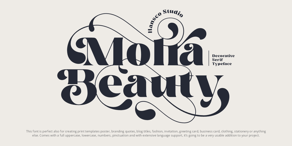 Molra Beauty font